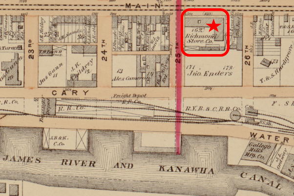 Map of Shockoe Bottom View
